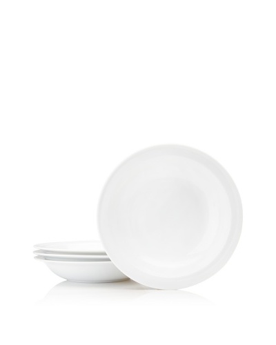 Set Of 4 Hotel Line Soup Bowls, White, 8.5”