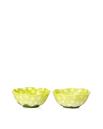 Mustardseed and Moonshine Set of 2 Ramekin Frittilaria Green