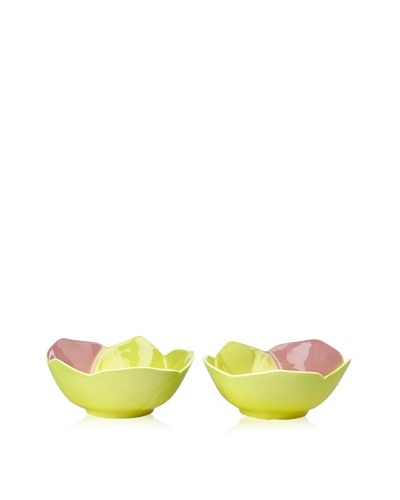 Mustardseed and Moonshine Set of 2 Ramekin Orchid Bellina Green