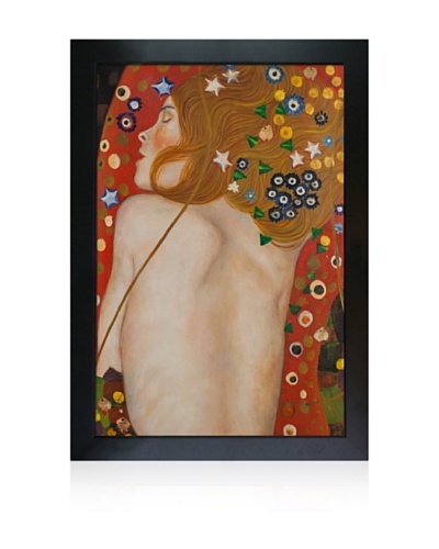 Gustav Klimt Sea Serpents IV (Fullview) Framed Oil Painting