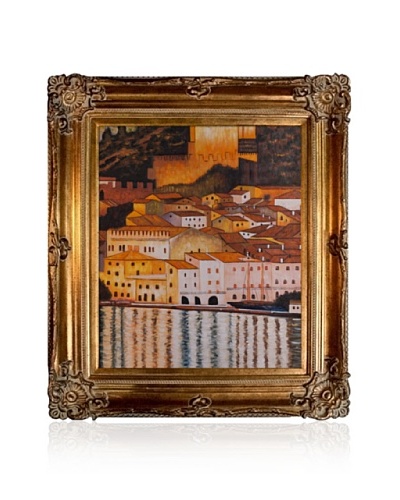 Gustav Klimt Malcesine on Lake Garda Framed Oil Painting