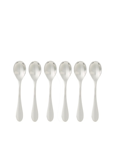 Knork Flatware Set of 6 Gloss Demitasse Spoons