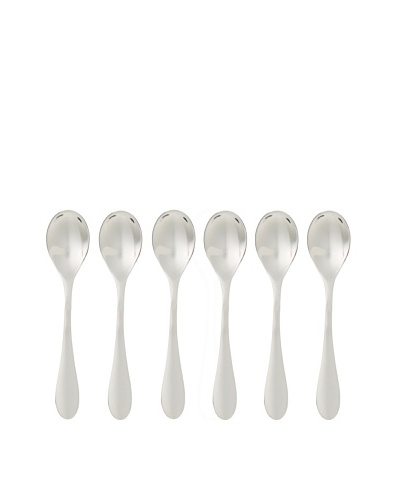 Knork Flatware Set of 6 Gloss Demitasse Spoons