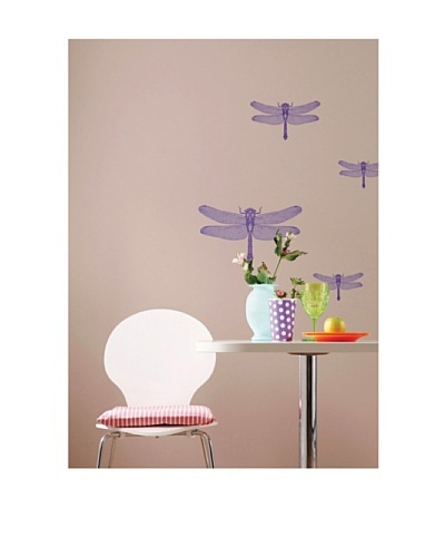 Komar Dragonflies Small Wall Art, Purple