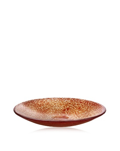 Kosta Boda Tellus Dish, Red