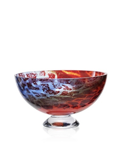 Kosta Boda Zanzibar Bowl, Red/Blue, Small