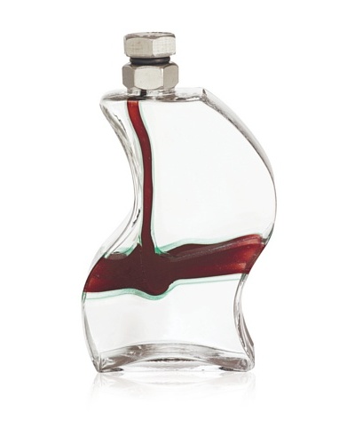 Kosta Boda Macho Decanter, Clear/Burgundy, Large