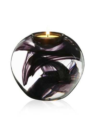 Kosta Boda Cool Moons Votive Black