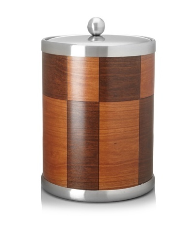 Kraftware American Artisan Ice Bucket, Walnut/Rosewood, 5-Qt.