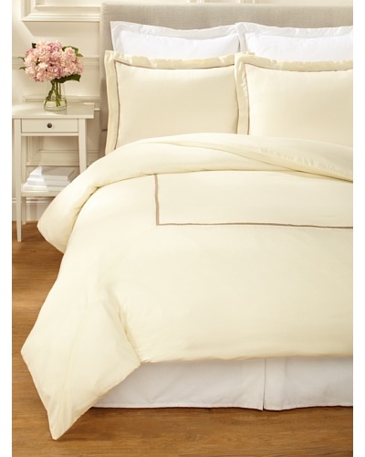 Kumi Kookoon Two Tone Duvet Set [Crème/Chestnut]