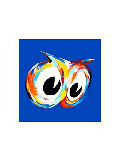 La La Land Blue Owl Fluorescent Lithographed Poster