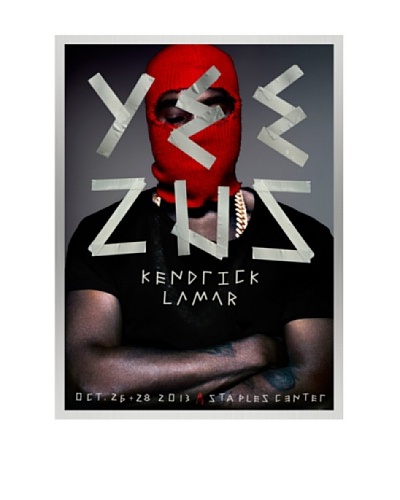 La La Land “Yeezus at Staples Center” Lithographed Concert Poster with Silkscreened Varnish