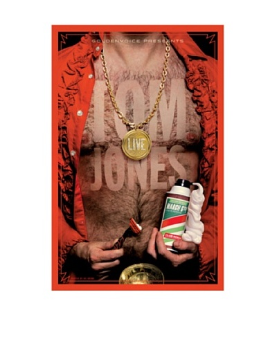 La La Land Tom Jones at Club Nokia 2009 Lithographed Concert Poster with Silkscreened Varnish