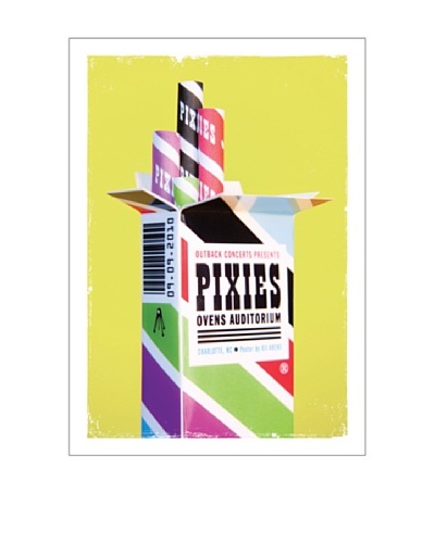 La La Land “Pixies at Ovens Auditorium 2010” Fluorescent Lithographed Concert Poster