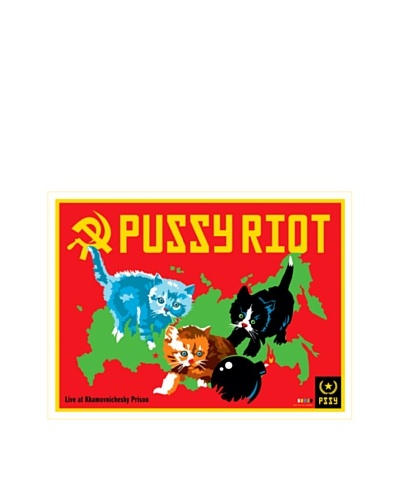 La La Land Pussy Riot at Khamovnichesky Prison Lithographed Concert Poster