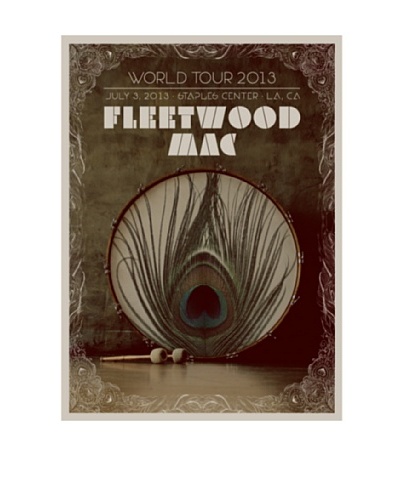 La La Land “Fleetwood Mac Staples Center 2013” Lithographed Concert Poster with Silkscreened Varnish