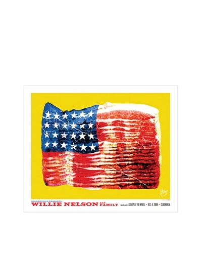 La La Land Willie Nelson at Club Nokia 2009 Lithographed Concert Poster