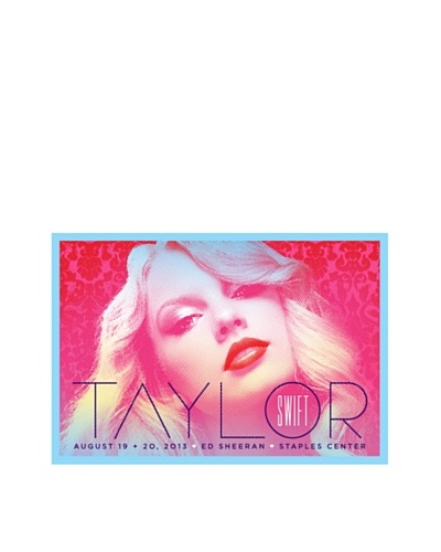 La La Land “Taylor Swift at Staples Center 2013” Fluorescent Lithographed Concert Poster