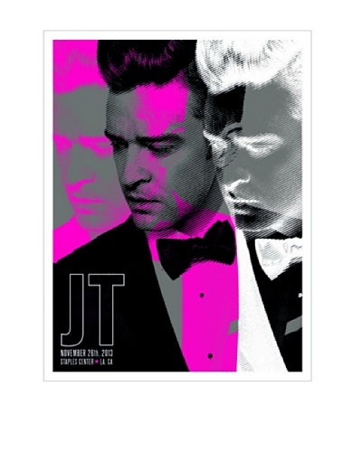 La La Land “Justin Timberlake Staples Center” Fluorescent Lithographed Concert Poster