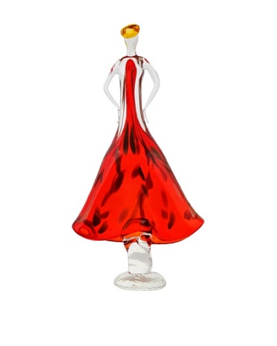 La Meridian Hand Blown Glass Ballerina