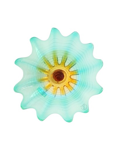 Hand Blown Glass Wall Plate