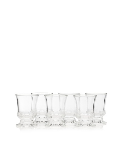 La Rochère Set of 6 Richelieu Décor 6-Oz. Goblets