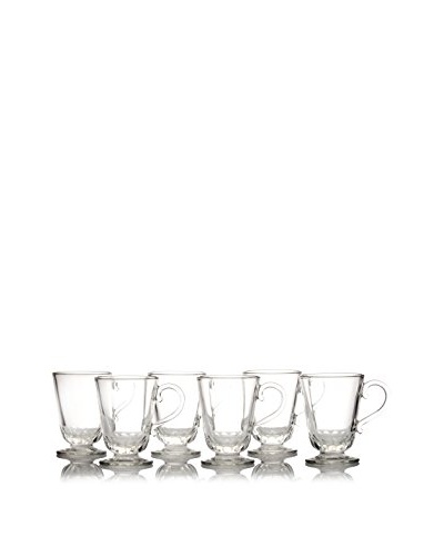 La Rochère Set of 6 Louison Clear Classic Mugs