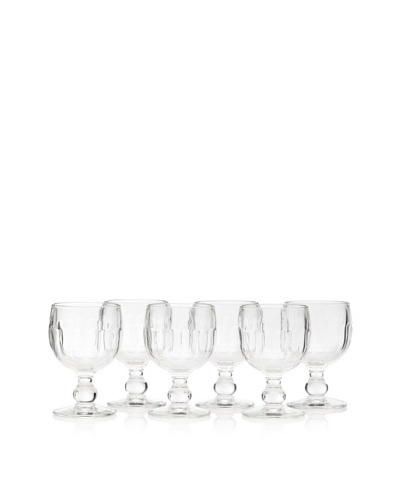 La Rochère Set of 6 Couteau Décor 10-Oz. Water Glasses