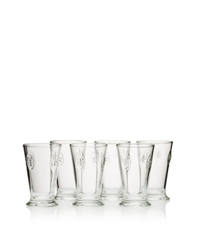 La Rochère Set of 6 Fleur De Lys Décor 10-Oz. Tall Goblets