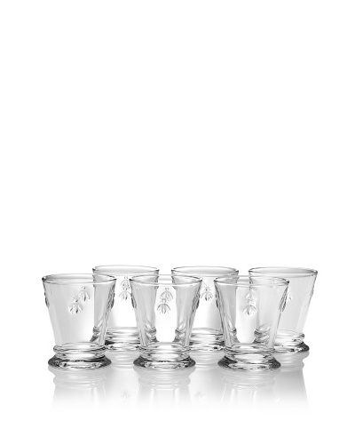 La Rochère Set of 6 Bee Décor 9-Oz. Double Old-Fashioned Glasses