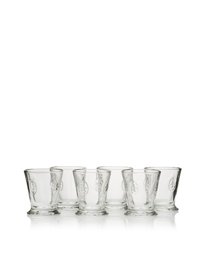 La Rochère Set of 6 Fleur De Lys Décor 8.5-Oz. Goblets