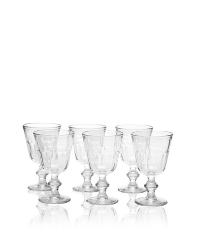 La Rochère Set of 6 Perigord Clear Water Goblets