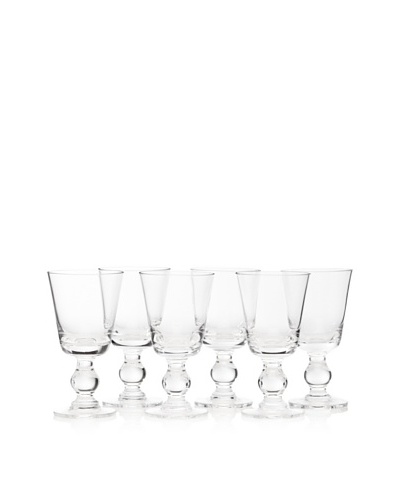 La Rochère Set Of 6 French Mouth Blown Bocage Wine Glass, 7-Oz.