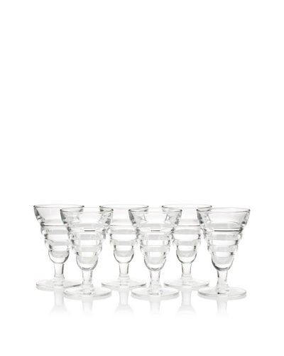 La Rochère Set of 6 Ecaille Décor 8-Oz. Aperitif Glasses