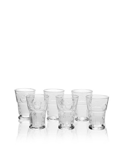 La Rochère Set of 6 Versailles Clear Tumblers