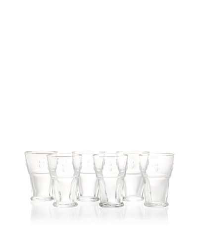 La Rochère Set of 6 Bee Décor Large Iced Tea Glasses