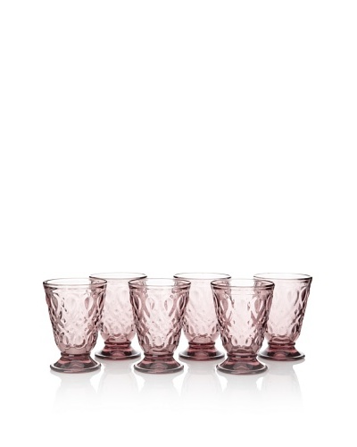 La Rochère Set of 6 Lyonnais Décor Amethyst 7-oz. Goblets