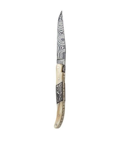 Laguiole en Aubrac Double Plated Stainless & Brass Folding Knife - LIMITED EDITION