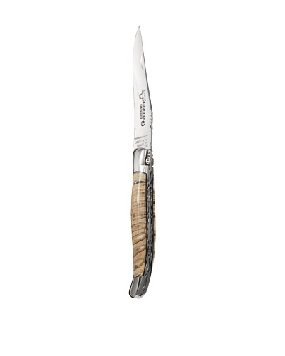 Laguiole en Aubrac Mammoth Molar Natural Handle Double Plated Folding Knife