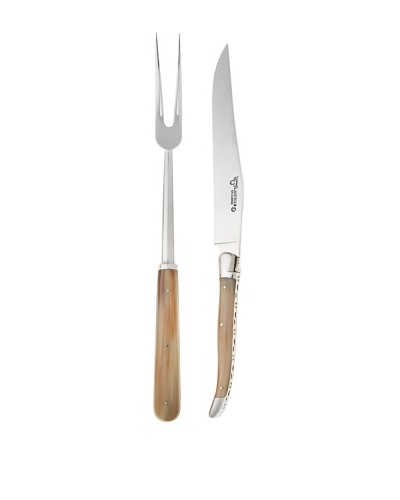 Laguiole en Aubrac 2-Piece Solid Horn Carving Set