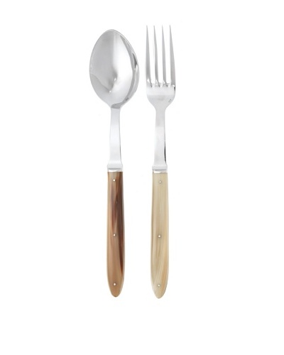 Laguiole en Aubrac 2-Piece Serving Set, Horn