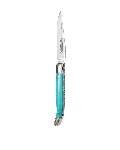 Laguiole en Aubrac Turquoise Handle Double Plate Knife