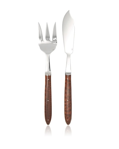 Laguiole en Aubrac Fish Serving Set, Amourette Wood