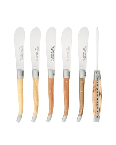 Laguiole en Aubrac Set of 6 Mixed Wood Spreaders