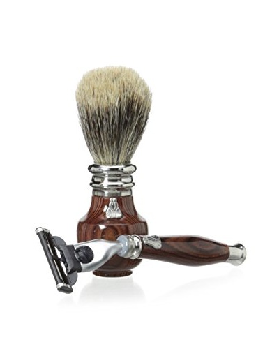 Laguiole en Aubrac Brush & Razor Set, Violette Wood