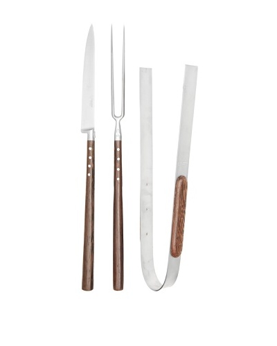 Laguiole En Aubrac BBQ Set In Leather PouchAs You See