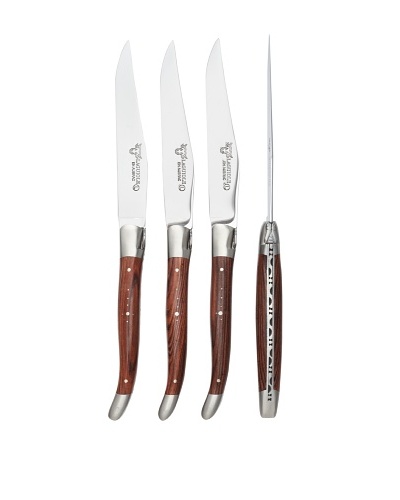 Laguiole en Aubrac Set of 4 Table Knives, Violet Wood