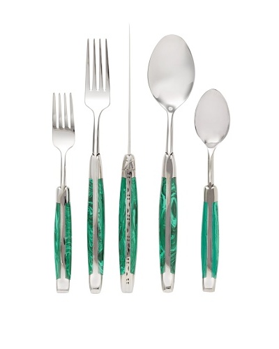 Laguiole en Aubrac 5-Piece Place Setting, Malachite