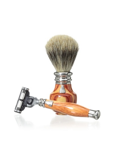 Laguiole en Aubrac Brush & Razor Set, Rosewood