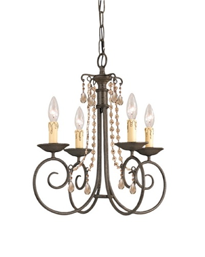 Gold Coast Lighting Small Huntington Chandelier, Dark Rust